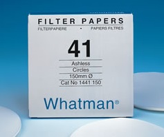 PAPEL FILTRO No.41 DE 12.5CM CON 100